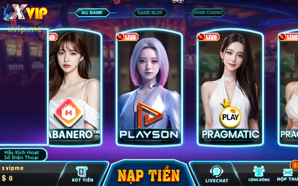 Sảnh Casino Live Siêu Hiện Đại